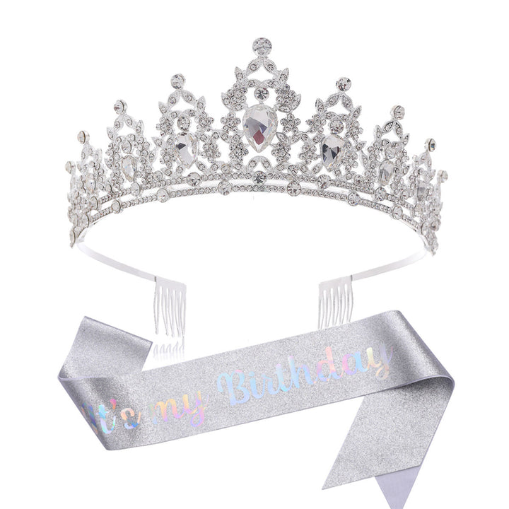 Women's black embellished tiara with elegant design Bowlift