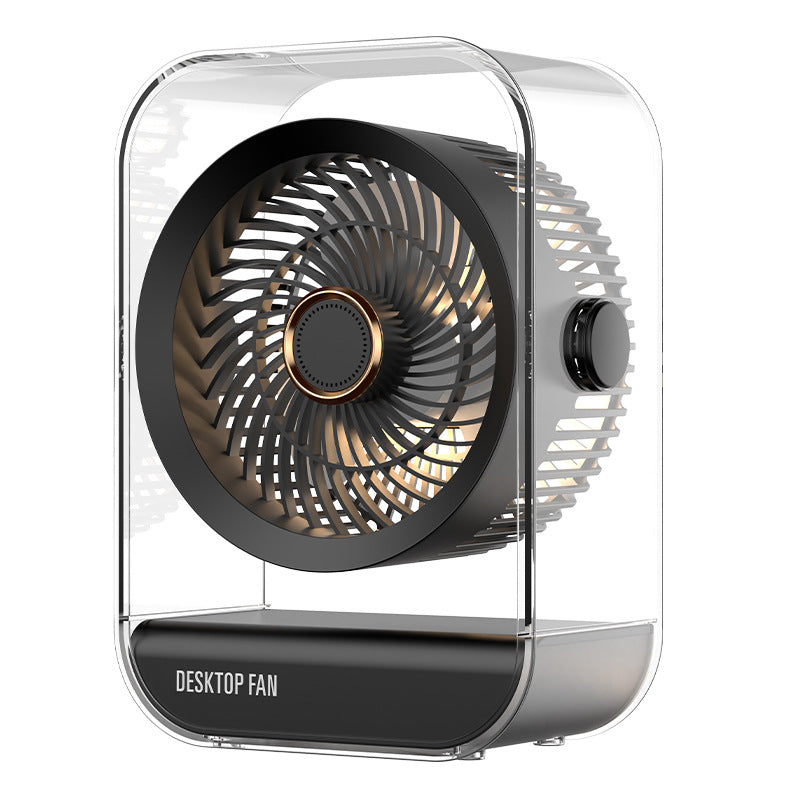 Unisex Transparent Design Desktop Air Circulator Bowlift