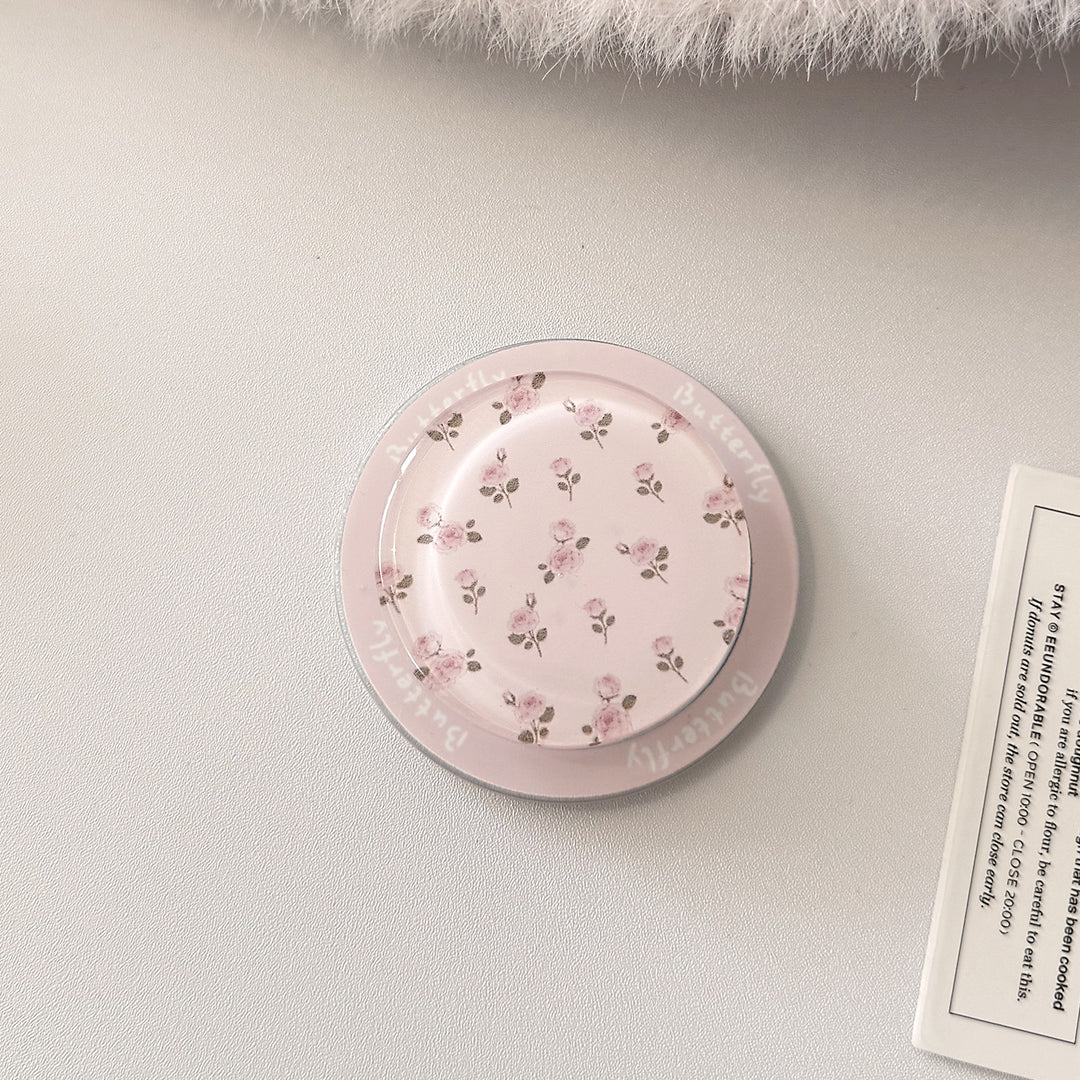 Decorative ceramic coaster with floral design Bowlift