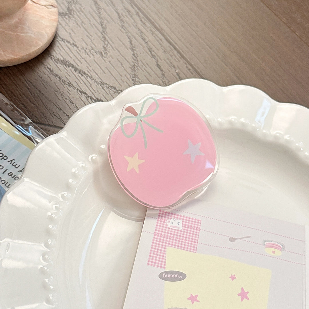 Apple motif cosmetic mirror Bowlift