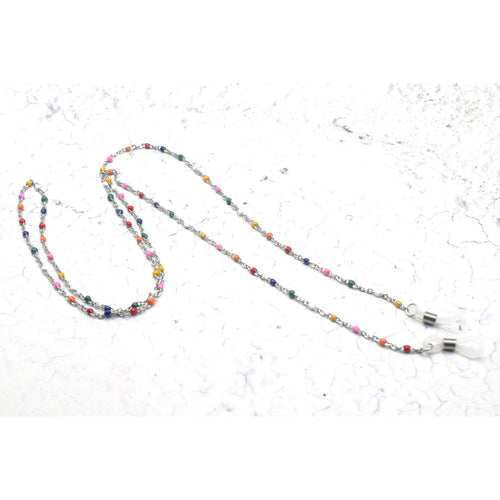 Vibrant Multi-Colored Beaded Eyewear Chain Bowlift