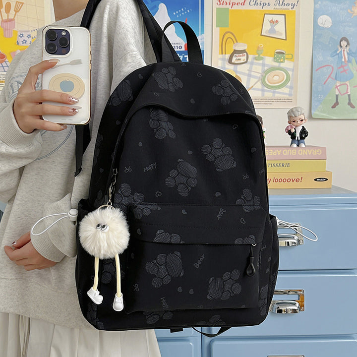 Backpack with Cute Paw Designs and Ergonomic Shoulder Straps Bowlift