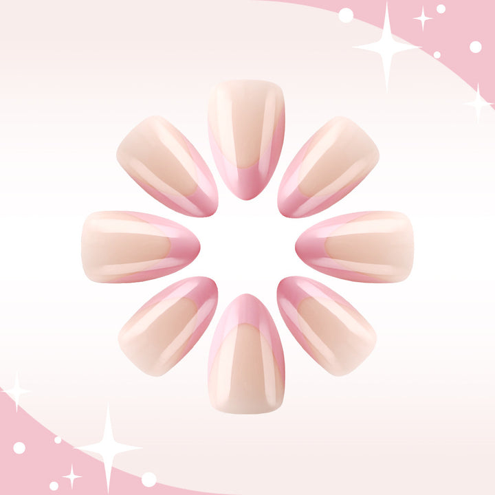 Elegant French Tip Gel Nail Art Bowlift