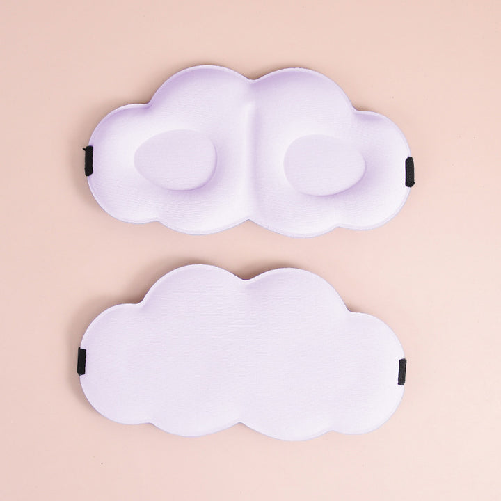 Women's cute cloud sleep mask made of memory foam with ergonomic padding and adjustable elastic band Bowlift