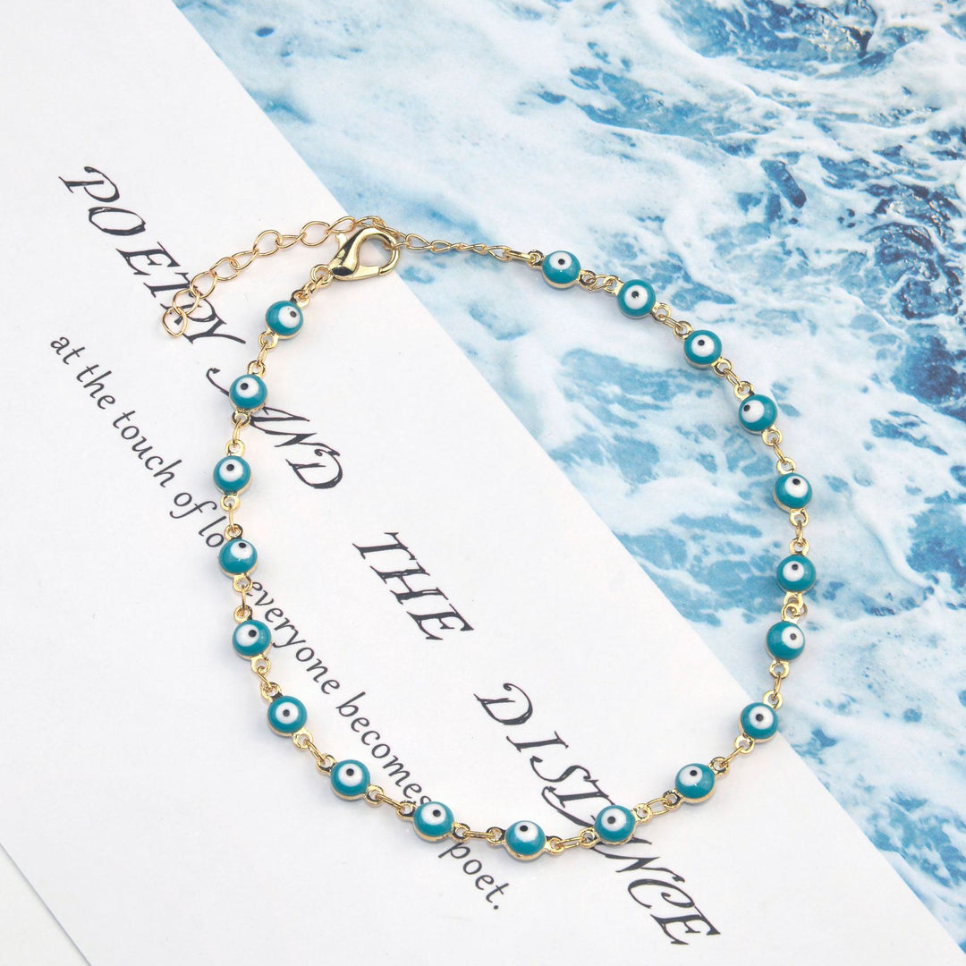 Colorful Beaded Ankle Bracelet Bowlift
