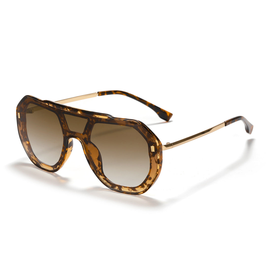 Women oversized geometric sunglasses with elegant frame Bowlift