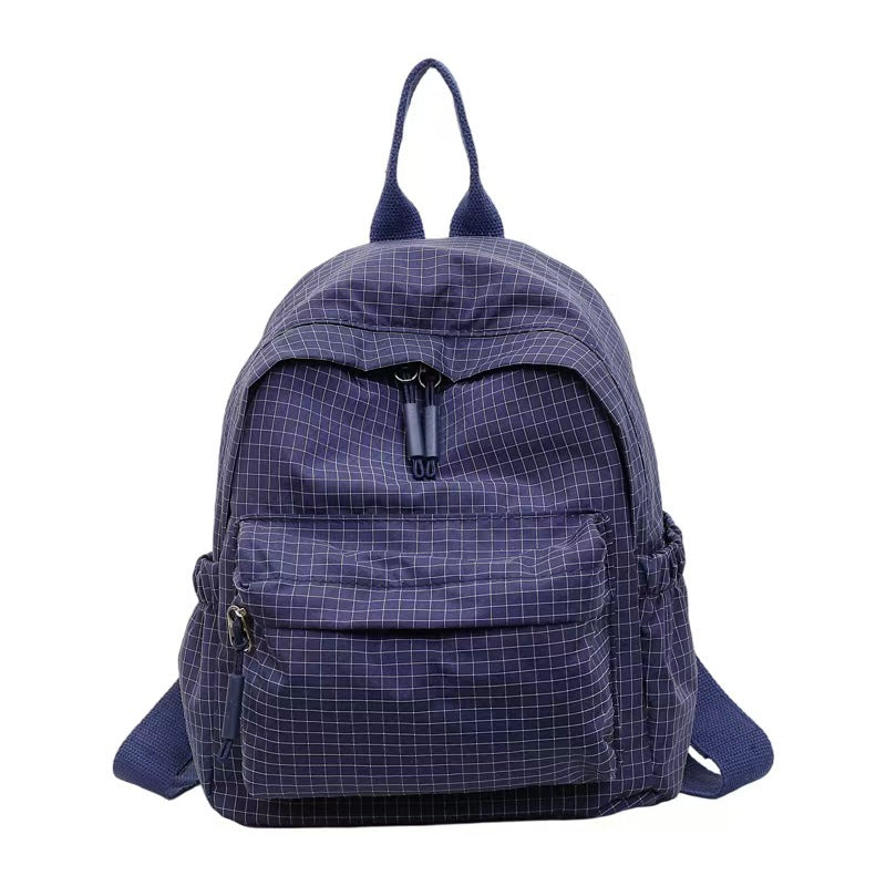 Grid Patterned Everyday Backpack Bowlift