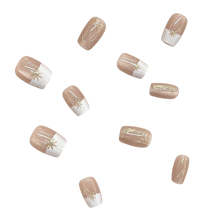 Elegant Press-On Nail Set Bowlift