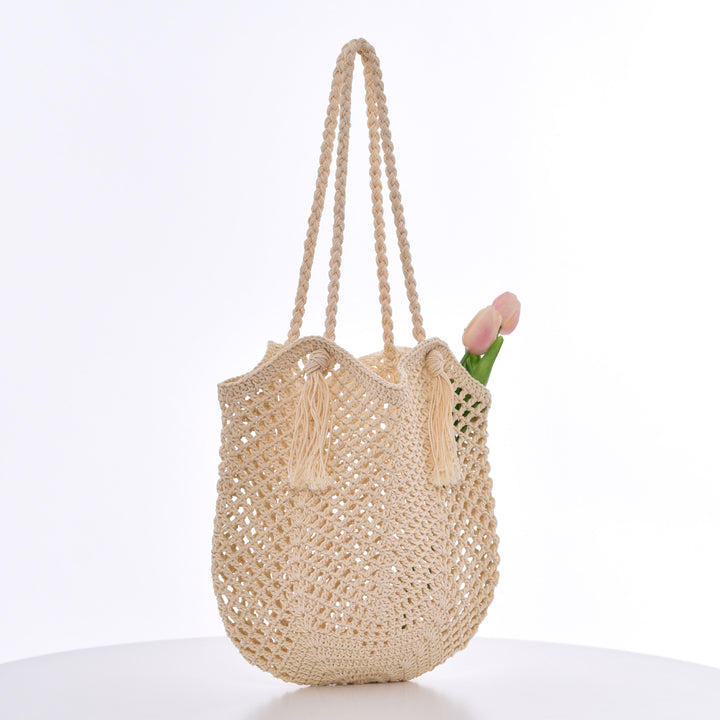 Handmade Macrame Beach Bag Bowlift