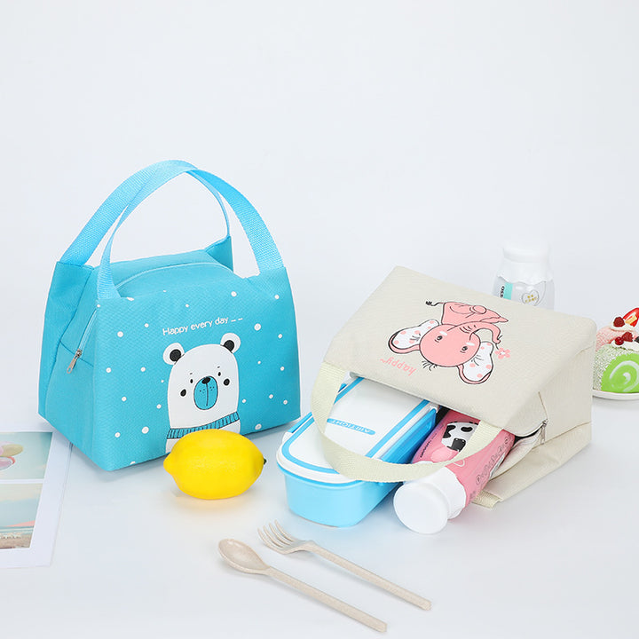 Cute Bear Print Insulated Lunch Bag Bowlift
