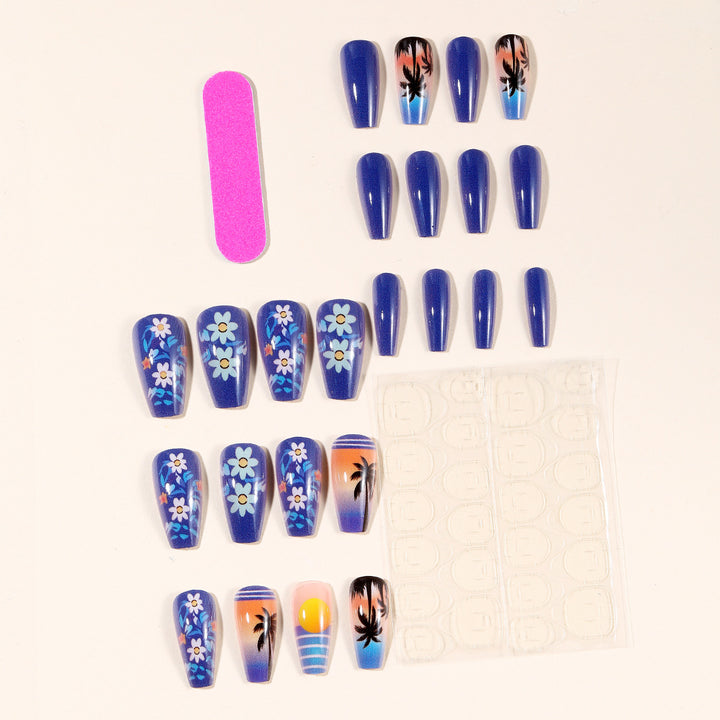 Tropical Sunset Nail Art Bowlift