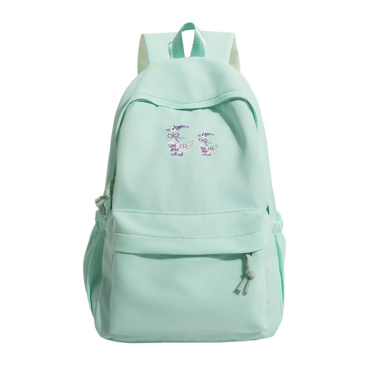 Charming Embroidered Backpack Bowlift