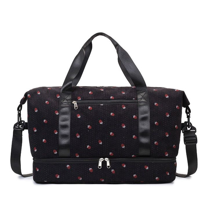 Multifunctional sport and travel bag with floral pattern Bowlift