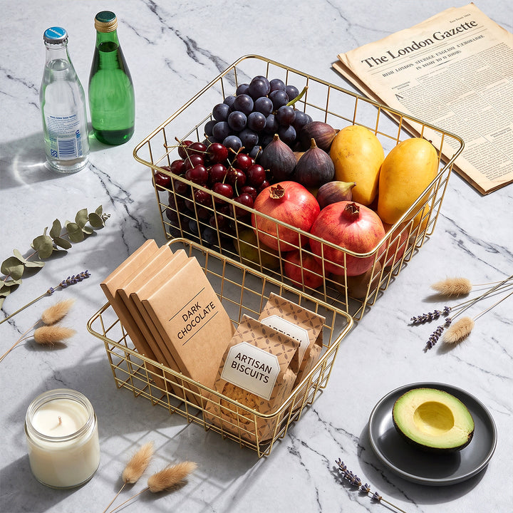 Organizer basket made of sturdy wire Bowlift