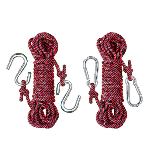 High-load abseiling rope with carabiner hook Bowlift