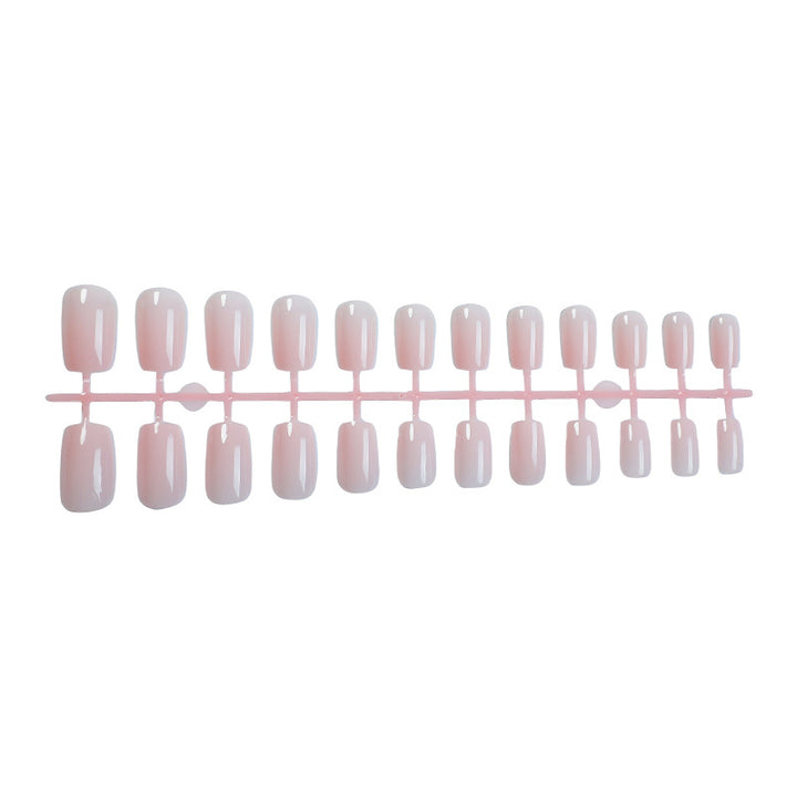Premium False Nail Set for Elegant Natural Finish Bowlift