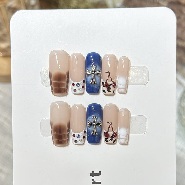 Reusable Press-On Nail Set Bowlift