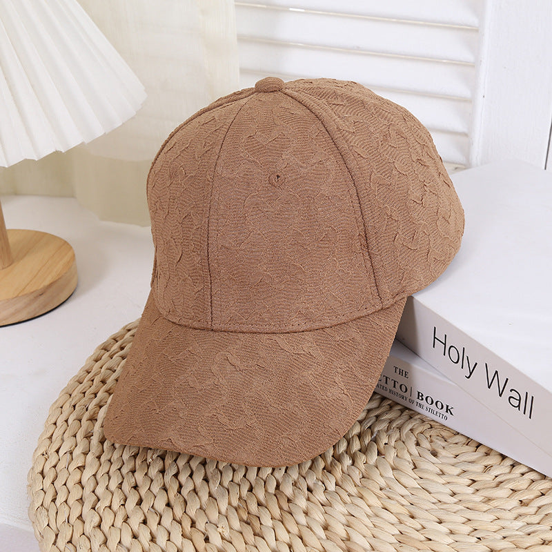 Women's Textured Fashion Baseball Cap Bowlift