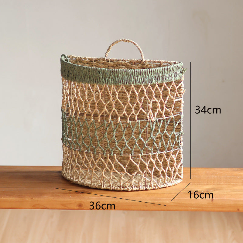 Storage basket with handwoven design Bowlift