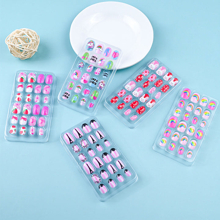 Themed Summer Beach Nail Art Press-On Nails Bowlift