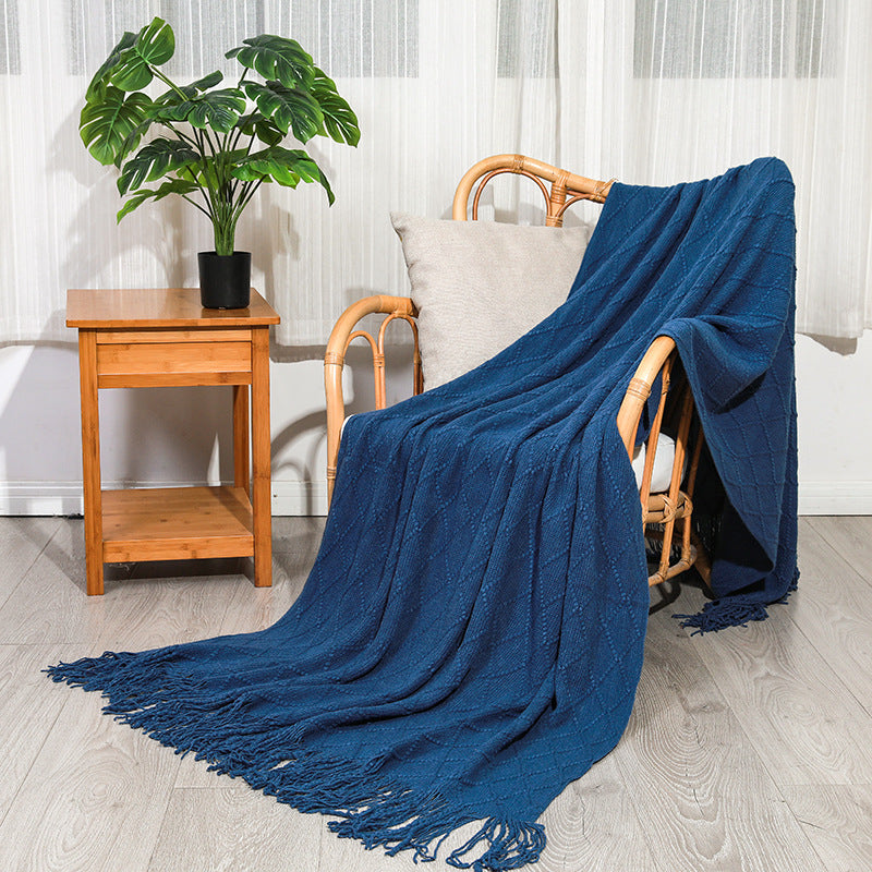 Woven Textured Throw Blanket
