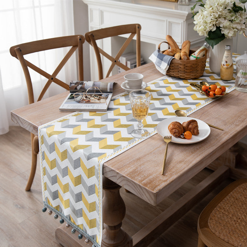 Geometric Patterned Table Runner