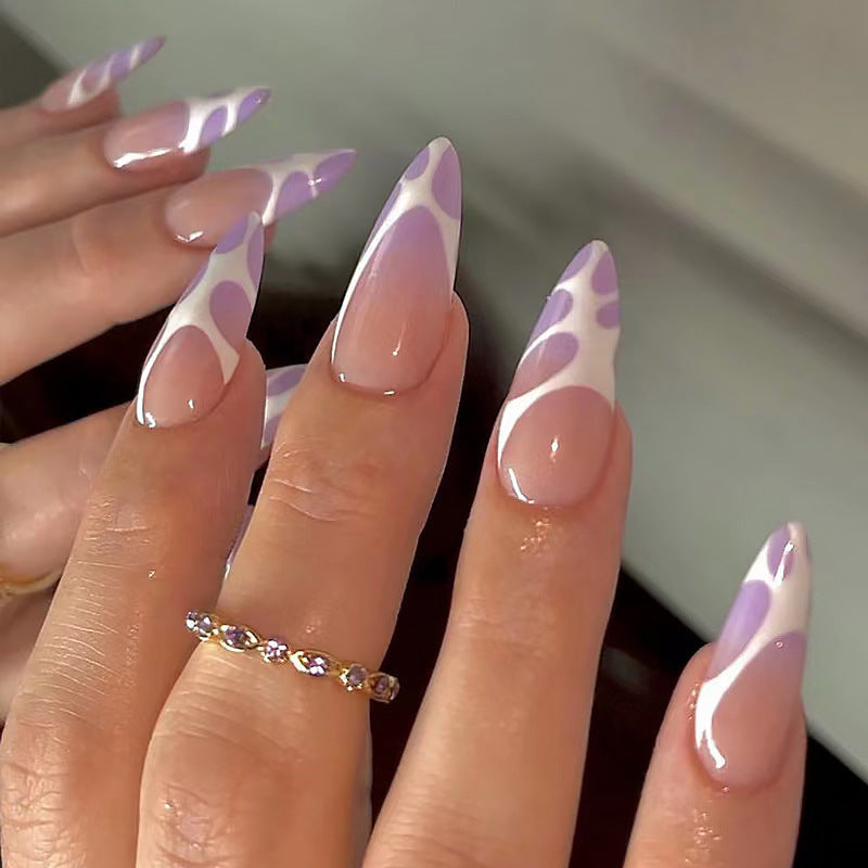 Artificial nails with floral minimalism Bowlift