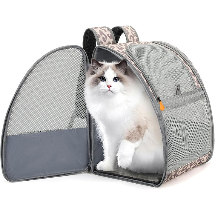 Pet Backpack with Breathable Mesh Inserts Bowlift