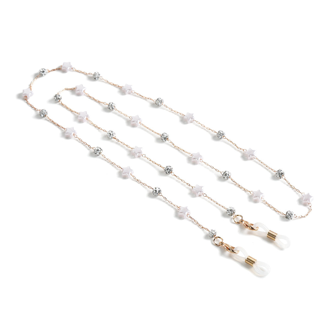 Elegantly Beaded Eyewear Chain Bowlift