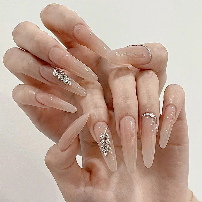Ombre Press-On Nails with Glossy Finish Bowlift