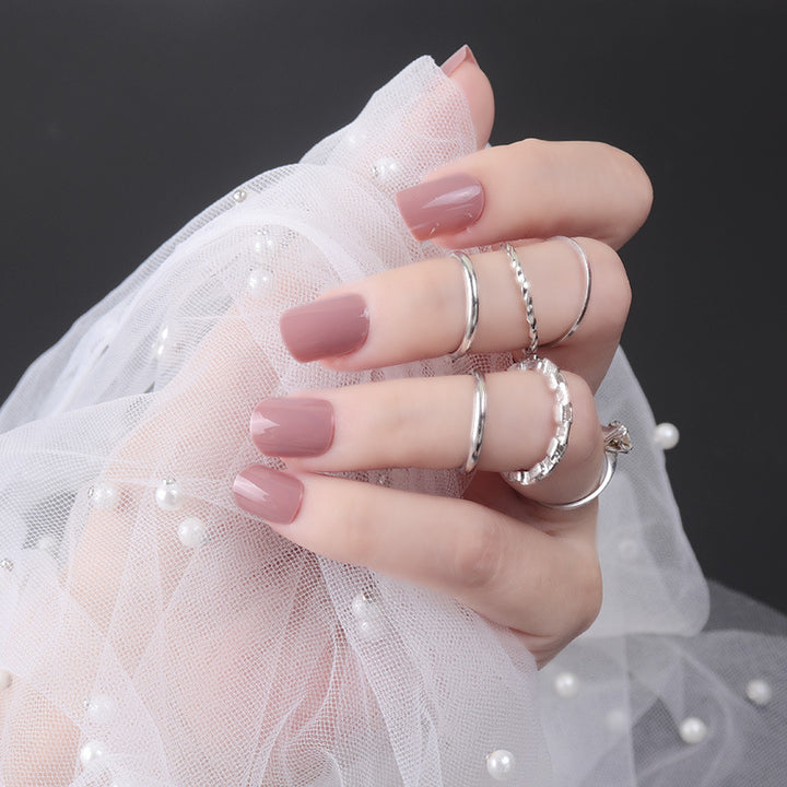 High-Gloss Square Press-On Nails Bowlift