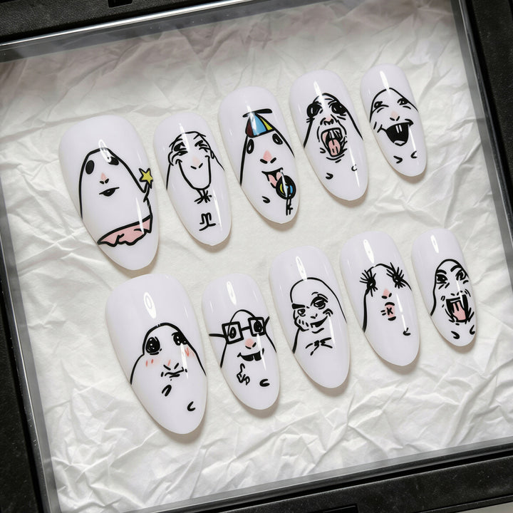 Creative Character Nail Art Tips Bowlift