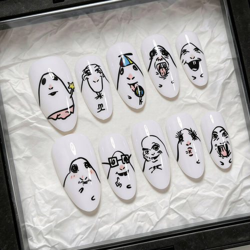 Creative Character Nail Art Tips Bowlift