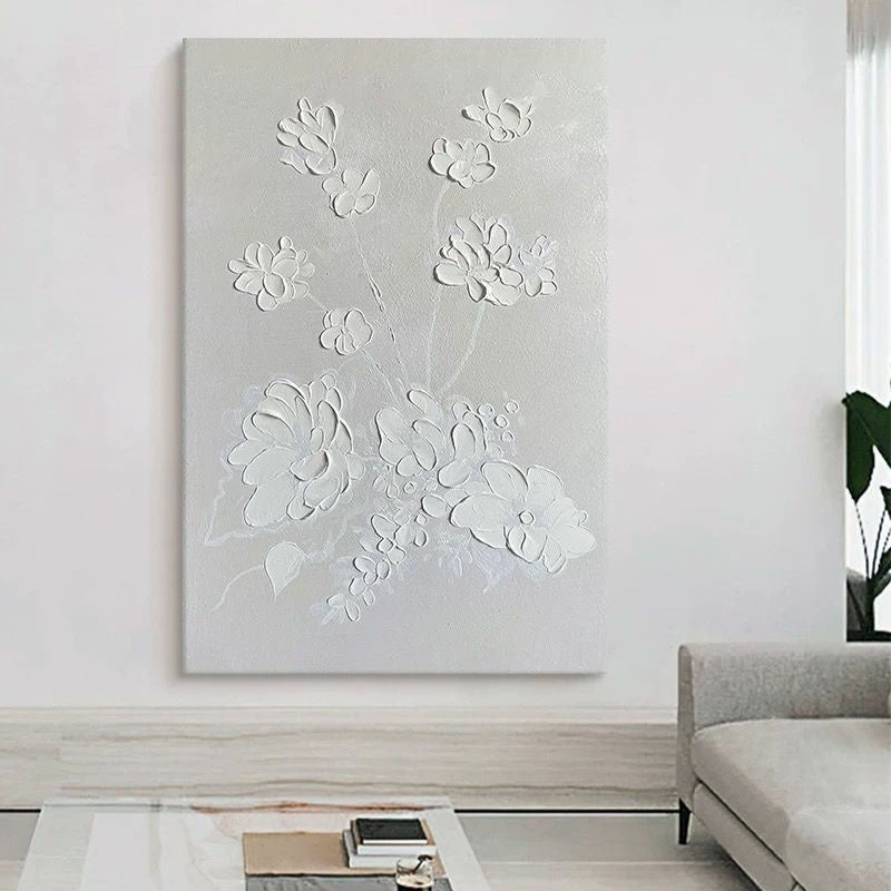 Textured Floral Wall Art