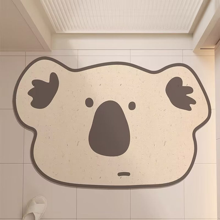 Cute Hippo-Shaped Bath Mat