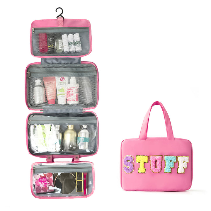 Multifunctional Cosmetic Organizer Bag with Hanging Design Bowlift