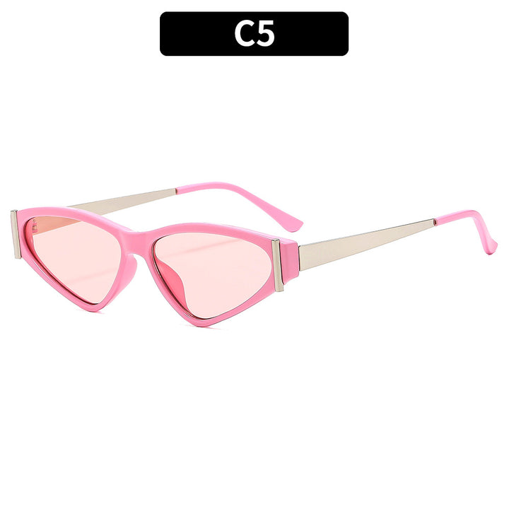 Retro-Inspired Triangular Sunglasses