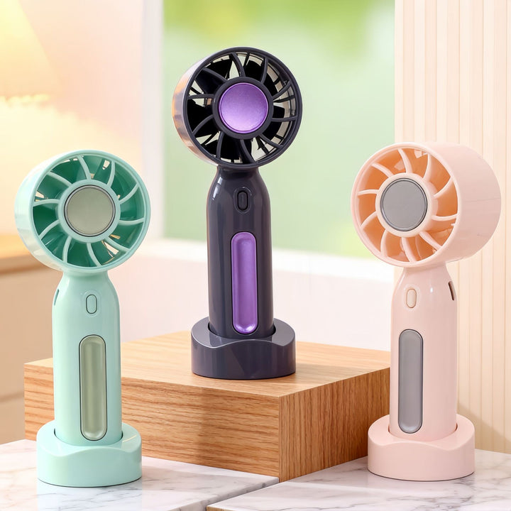 Women Portable Mini Fan with USB Charging Function and Flexible Adjustable Tilt Position Bowlift