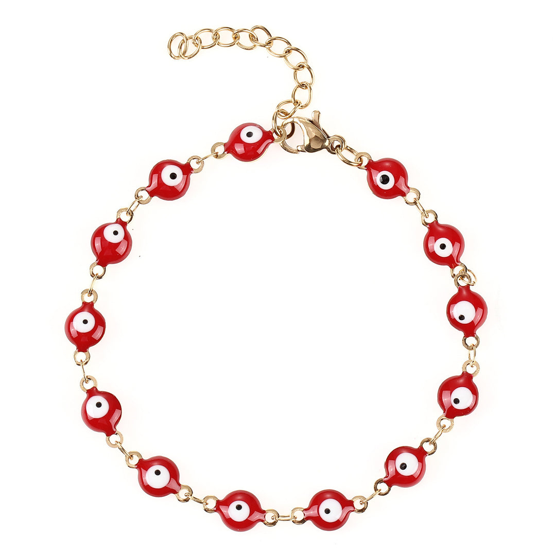 Colorful Evil Eye Charm Bracelet Bowlift