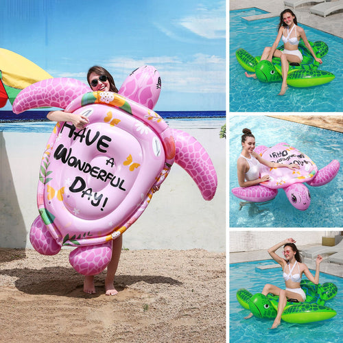 Women Inflatable Sea Turtle-Lounge Bowlift