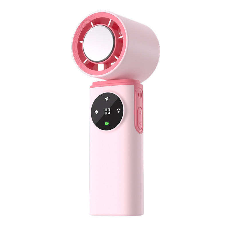 Women's Portable USB Mini Fan with LED Display Bowlift