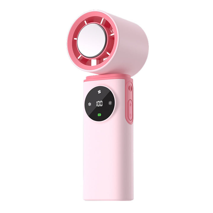 Women's Portable USB Mini Fan with LED Display Bowlift