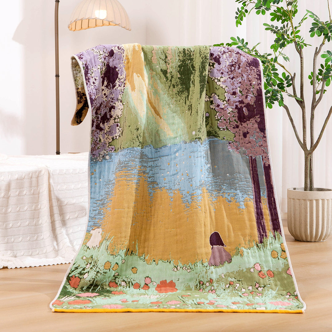 Unisex cuddly blanket with cute bear motif Bowlift