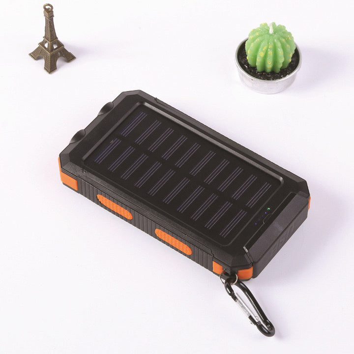 Solar-powered power bank with robust design and integrated fast charging function Bowlift