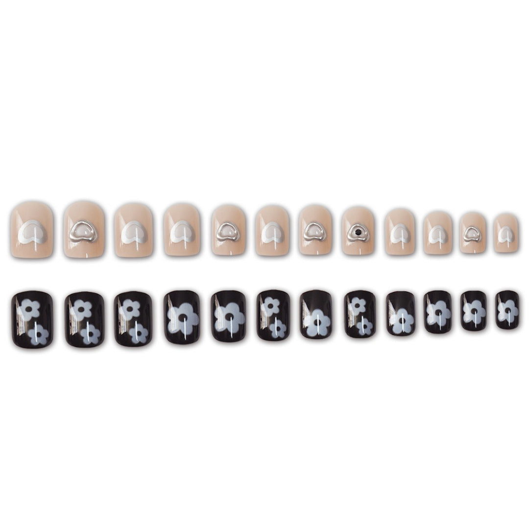 Artistic Heart-Inspired Nail Art Extensions Bowlift