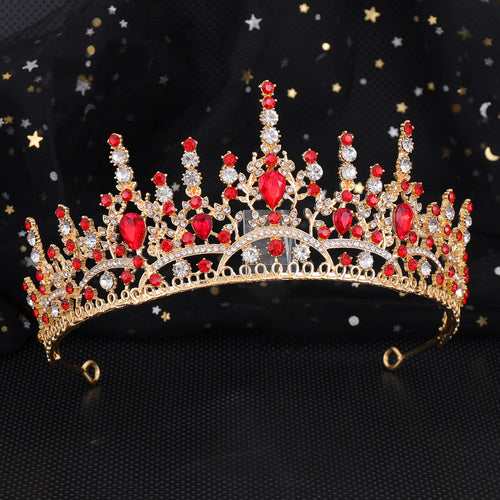 Women Elegant Crystal Tiara with Filigree Design Bowlift