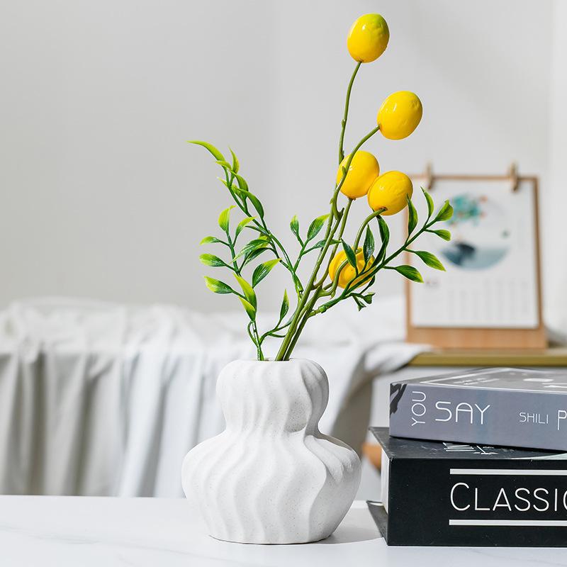 Elegant Textured Ceramic Flower Vase
