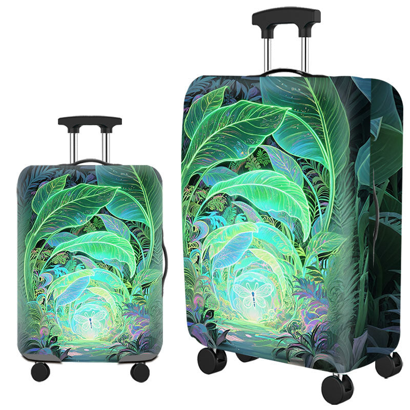Artistic Cat-Themed Hard Shell Suitcase Bowlift