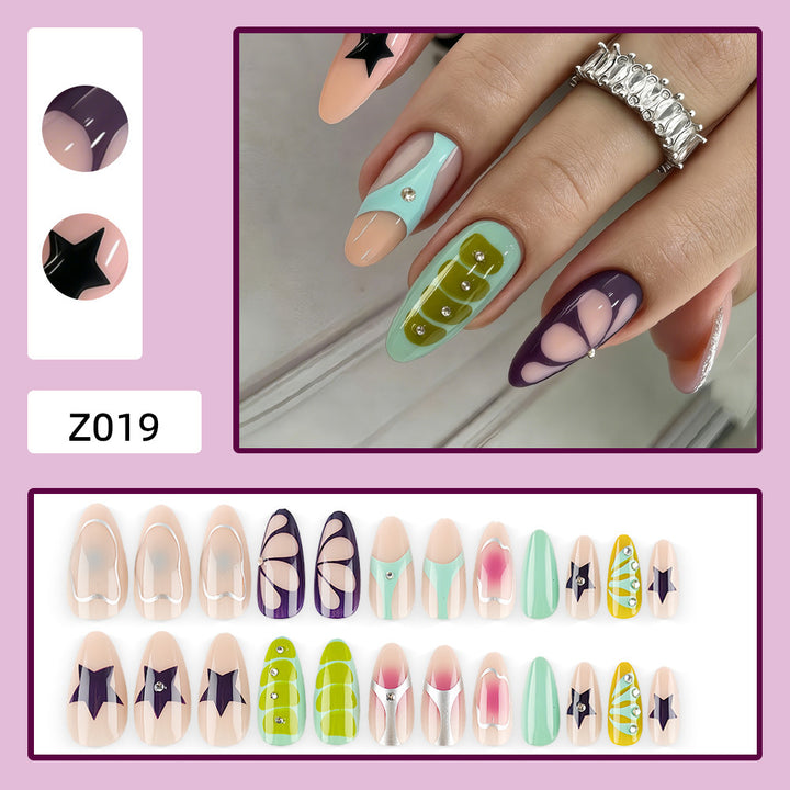 Creative Art Nails with Unique Geometric Designs Bowlift
