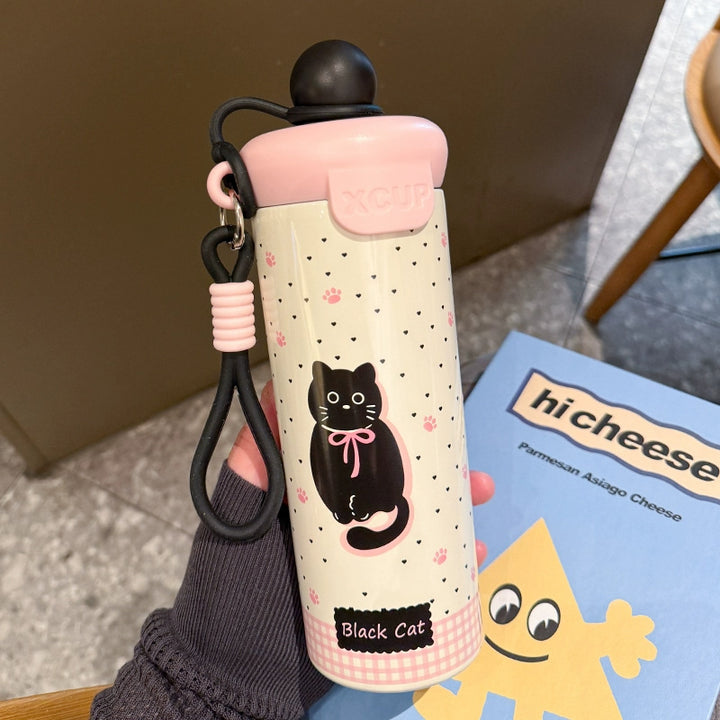 Ladies Animated Drinking Bottle with Sealing System Bowlift